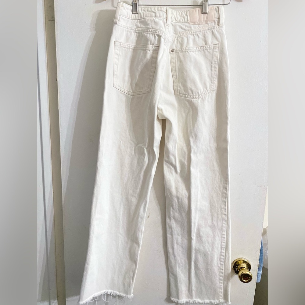 Denim ivory jeans